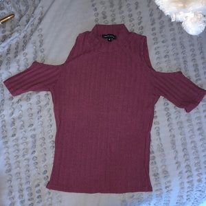 Shirt with holes in shoulders